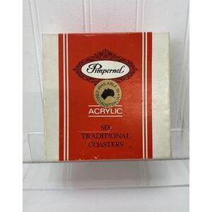 Vintage Pimpernel Acrylic & Cork Coasters - Australian Country Homes - Set of 6